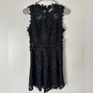 Black lace dress